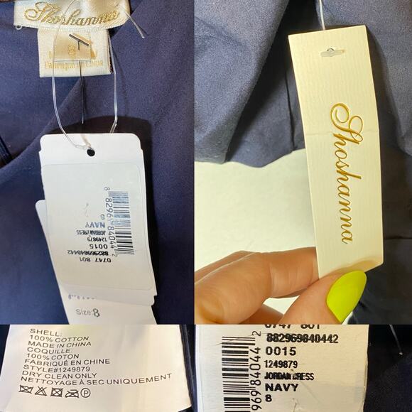 Shoshanna Jordan Poplin Midi Dress size 8 - Picture 7 of 7